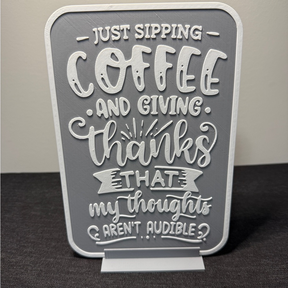 Coffee Saying Wall Plaque – Coffee Station Wall Art